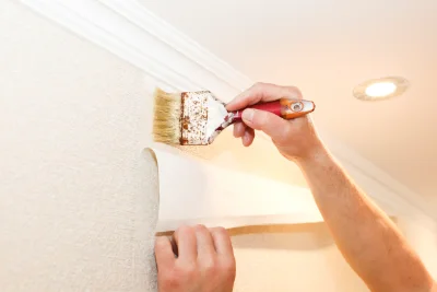 Pose de papier peint à Vénérieu — revêtements muraux et toiles de verre